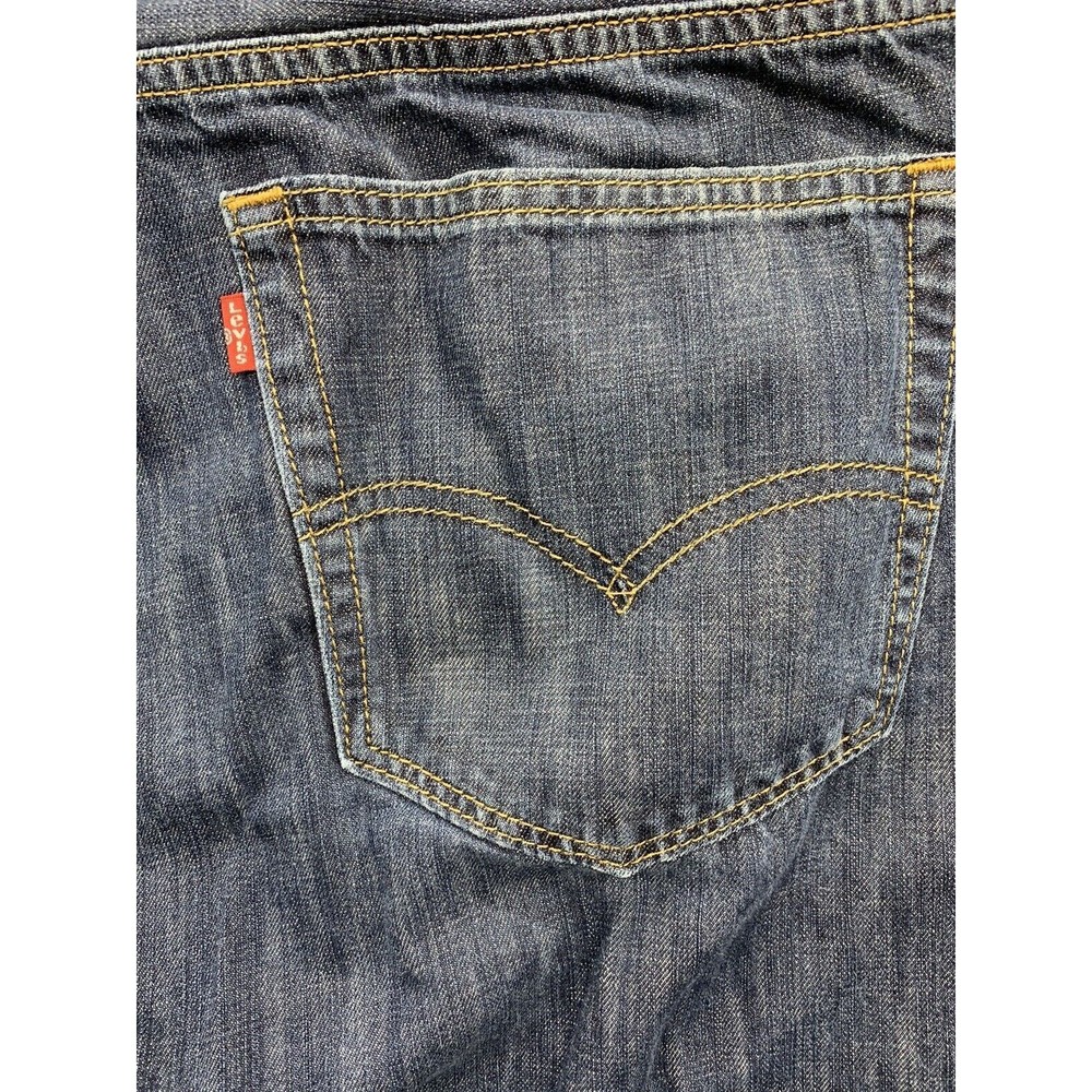 Levi's Strauss 514 Denim Jeans Men's Size 38 X 34 Blue 100% Cotton Straight Leg - Picture 12 of 16